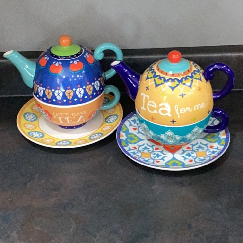 Boho Tea Pots set of 2